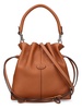 Mini DBS leather bucket bag