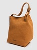 Corner Bucket suede tote bag