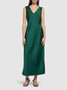 Giubba sleeveless satin midi dress