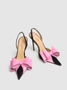 110mm Le Cadeau satin slingback pumps