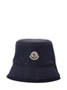 Logo bonded virgin wool blend bucket hat