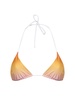 Faded triangle bikini top