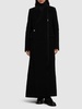 Eleni wool felt long coat