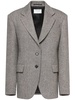 Gel single breast tweed blazer