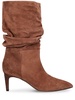 60mm Suede slouchy boots