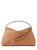 T-Lock grain leather top handle bag