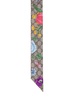 Flora printed silk neck bow