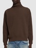 Super fine wool rib knit sweater