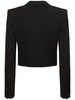 Tailored wool cropped blazer