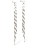 Melting crystal drop earrings