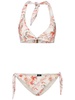 paisley-print halterneck bikini set