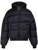 Monogram jacquard nylon puffer jacket