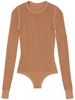 Long sleeve stretch viscose bodysuit