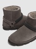 20mm Suede & shearling ankle boots