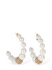 Bucaneve imitation pearl hoop earrings