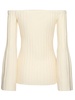 Nelson wool & cashmere rib knit top