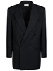 Myriam wool twill double breast jacket