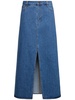 Miles cotton denim long skirt