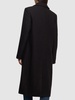 Wool twill long coat