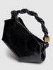 Mini Bou croc embossed leather bag