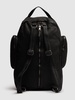 Brushed leather weekend backpack