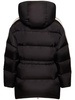 Belted nylon down jacket