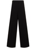 Light tech crepe wide pants