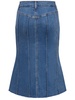 Juliana fluted denim midi skirt