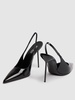 105mm Lidia patent leather slingbacks