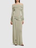 Kora silk & viscose long dress