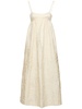 Cavola embroidered silk long dress