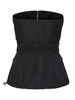 The Bee belted taffeta tube top