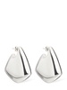 Large Fin sterling silver earrings