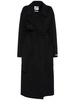 Veleno double breast belted wool coat