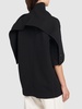 Wool crepe top