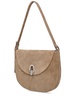 The Small Tondo suede hobo bag