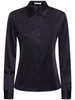 Fluid satin slim shirt