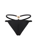 Lycra logo double strap bikini bottom