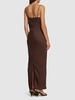 Satin midi slip dress