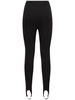 Stretch jersey skinny pants w/ stirrups