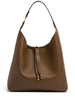 Large Marcie grained leather tote bag