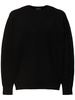 Wool blend knit crewneck sweater