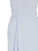 Strapless draped jersey long dress