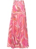 Marmo printed cotton muslin maxi skirt