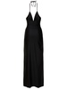 Noche embroidered triangle maxi dress