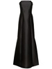 Square neck satin long dress