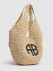 Small Leah Hobo raffia effect bag