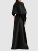 Square neck satin long dress