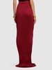 Solid twill long skirt