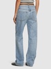 Mid rise relaxed cotton denim jeans